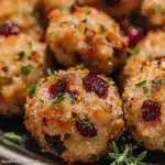 Cranberry Turkey Stuffing Balls
