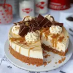 White Chocolate Biscoff Swirl Cheesecake