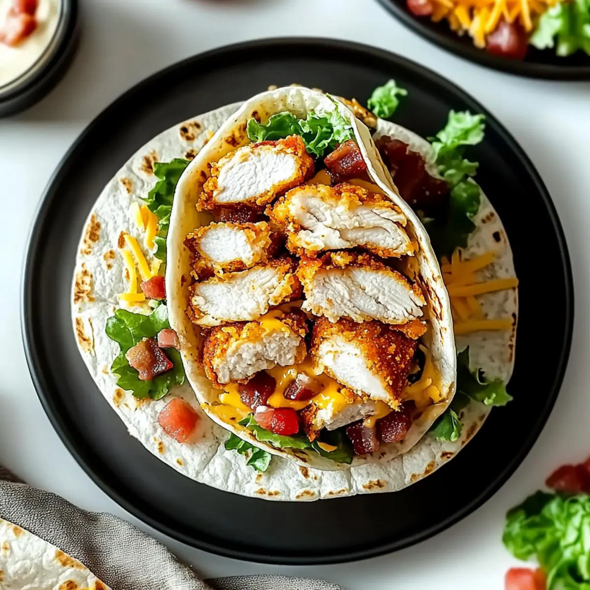 Crispy Chicken Bacon Ranch Wrap