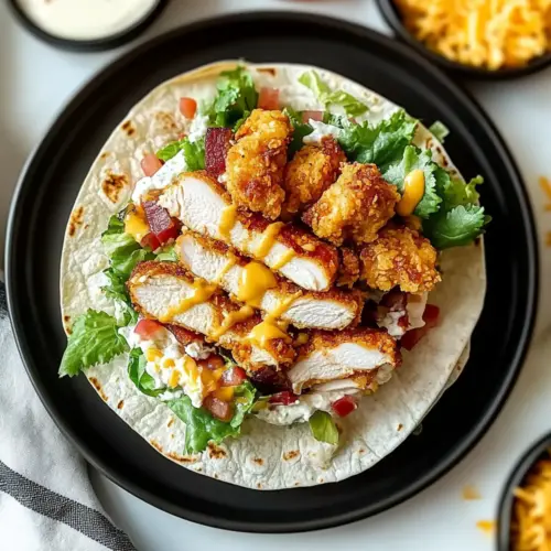 Crispy Chicken Bacon Ranch Wrap