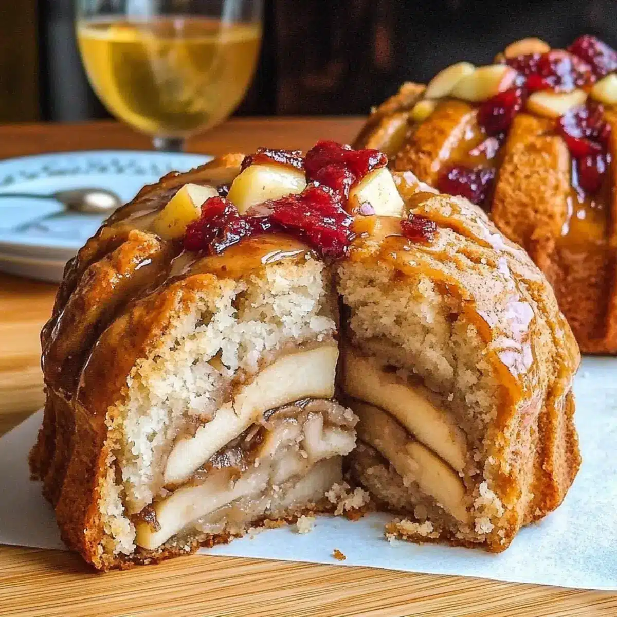 Apple Cinnamon Mini Bundt Cake with Envy Apples!