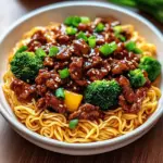 Sticky Beef Noodles