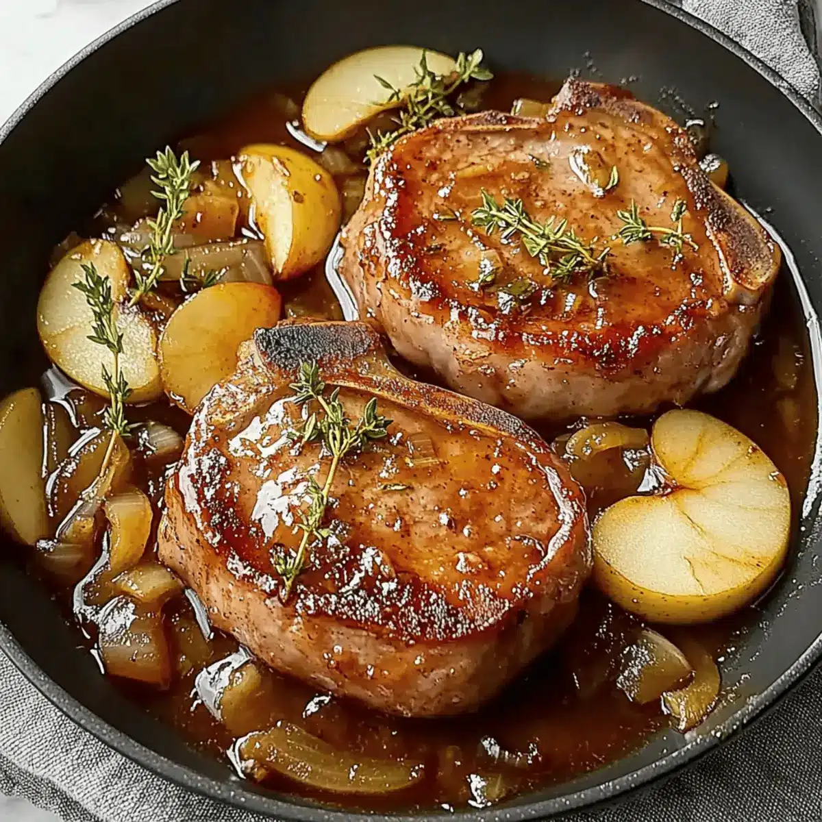 Apple Butter Pork Chops