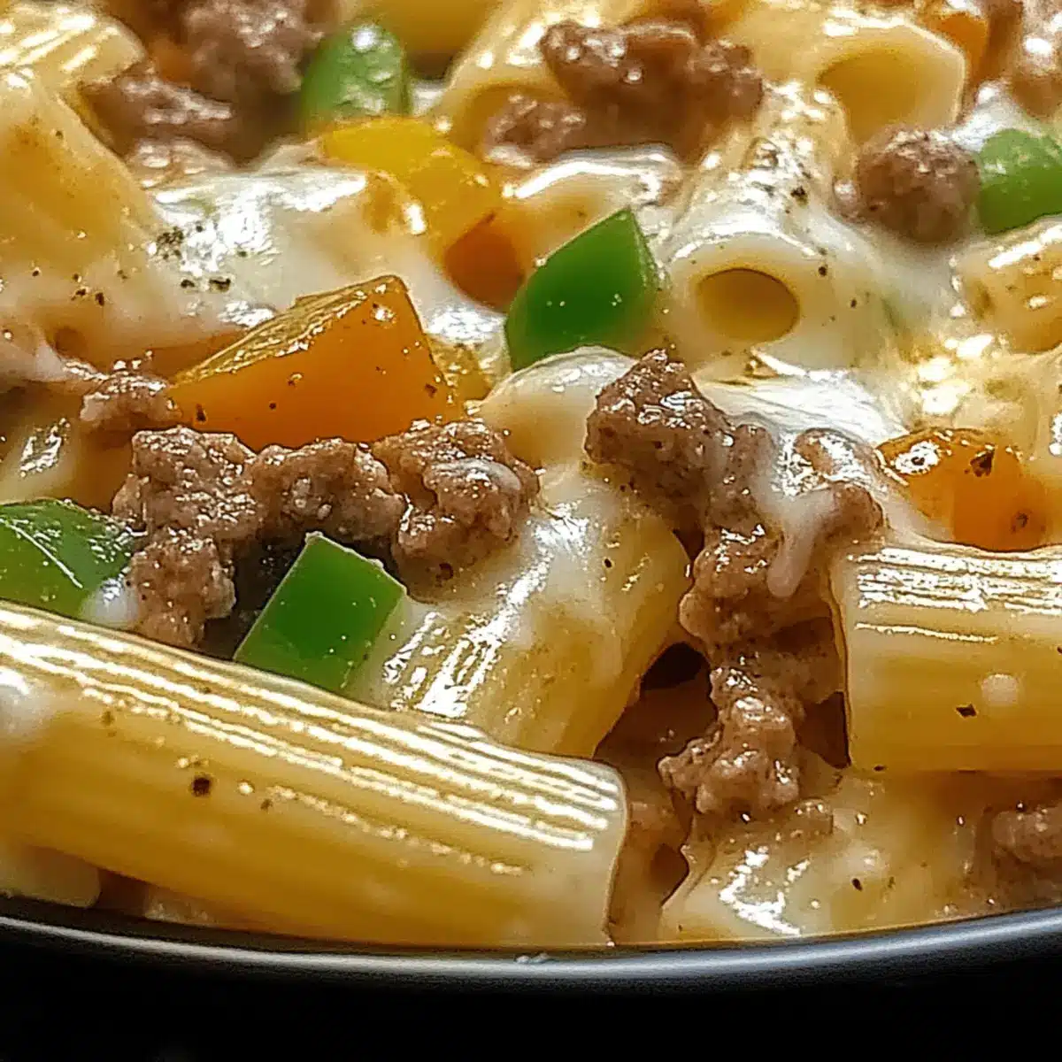 Philly Cheesesteak Pasta
