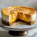 Cheesecake with Pumpkin Swirl