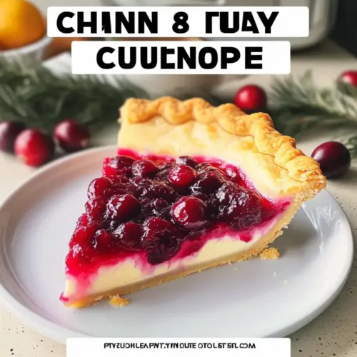 cranberry orange custard pie