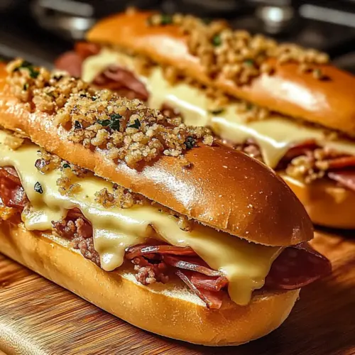 Baked Italian Sub Sandwiches