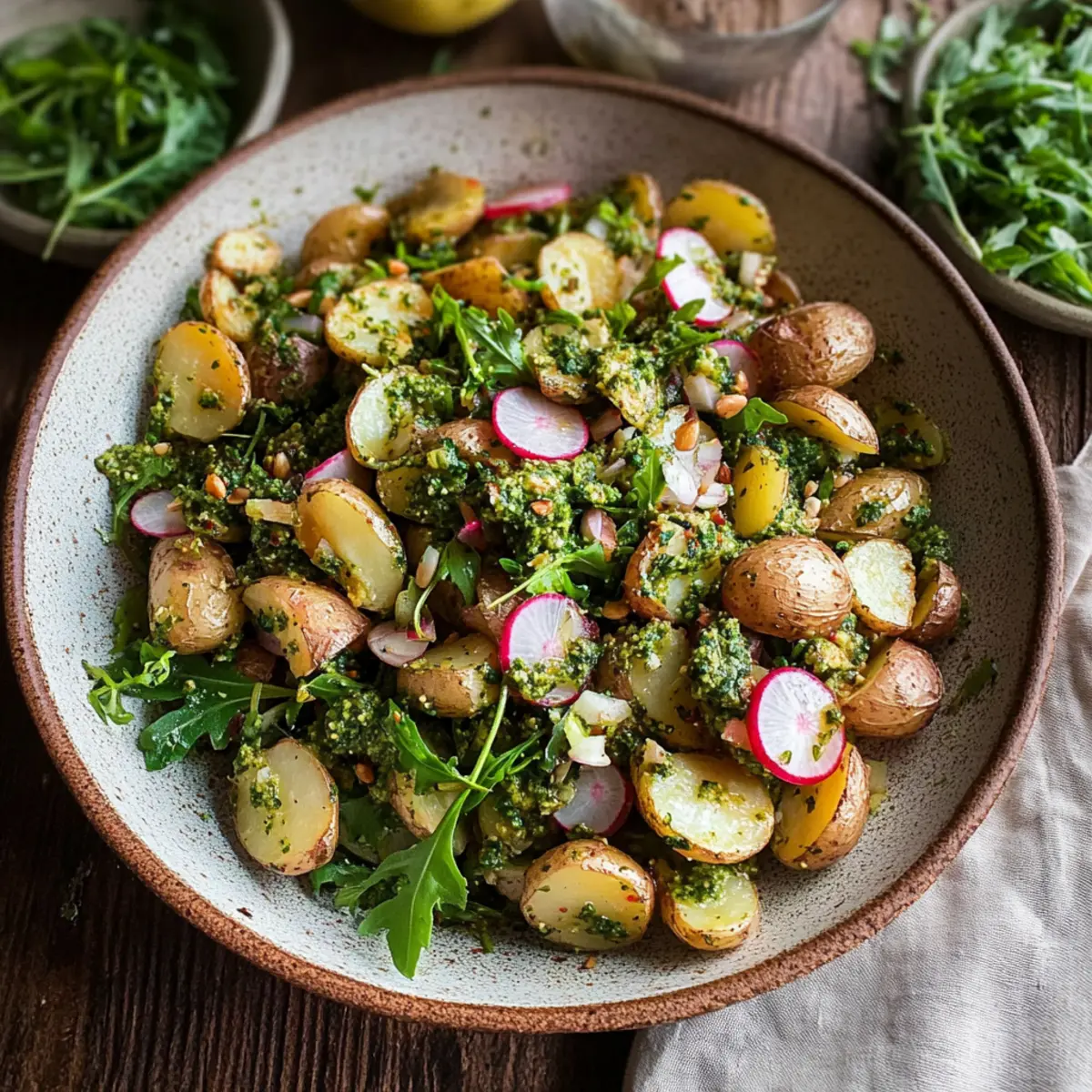 Arugula Pesto Potato Salad