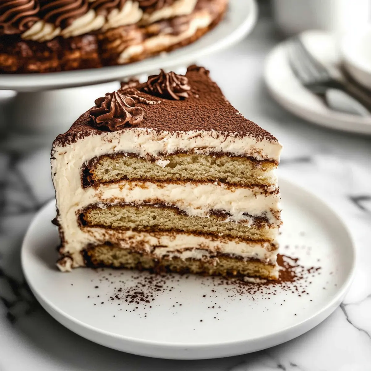 Tiramisu Cake with Mascarpone Frosting