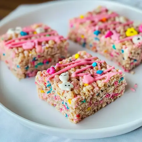 Circus Animal Cookie Rice Krispie Treats