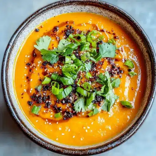 Spicy Miso Carrot Soup