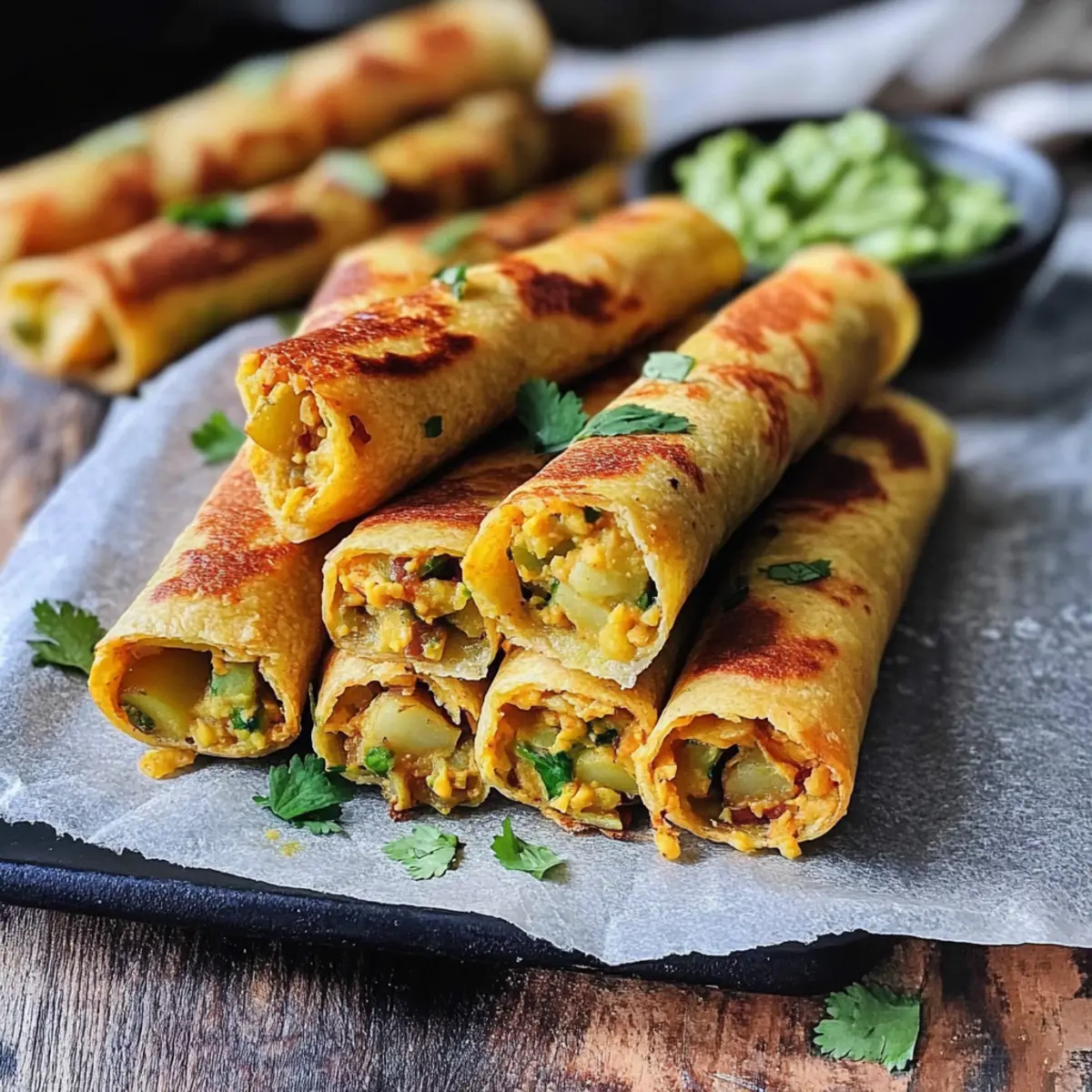 Baked Veggie Flautas
