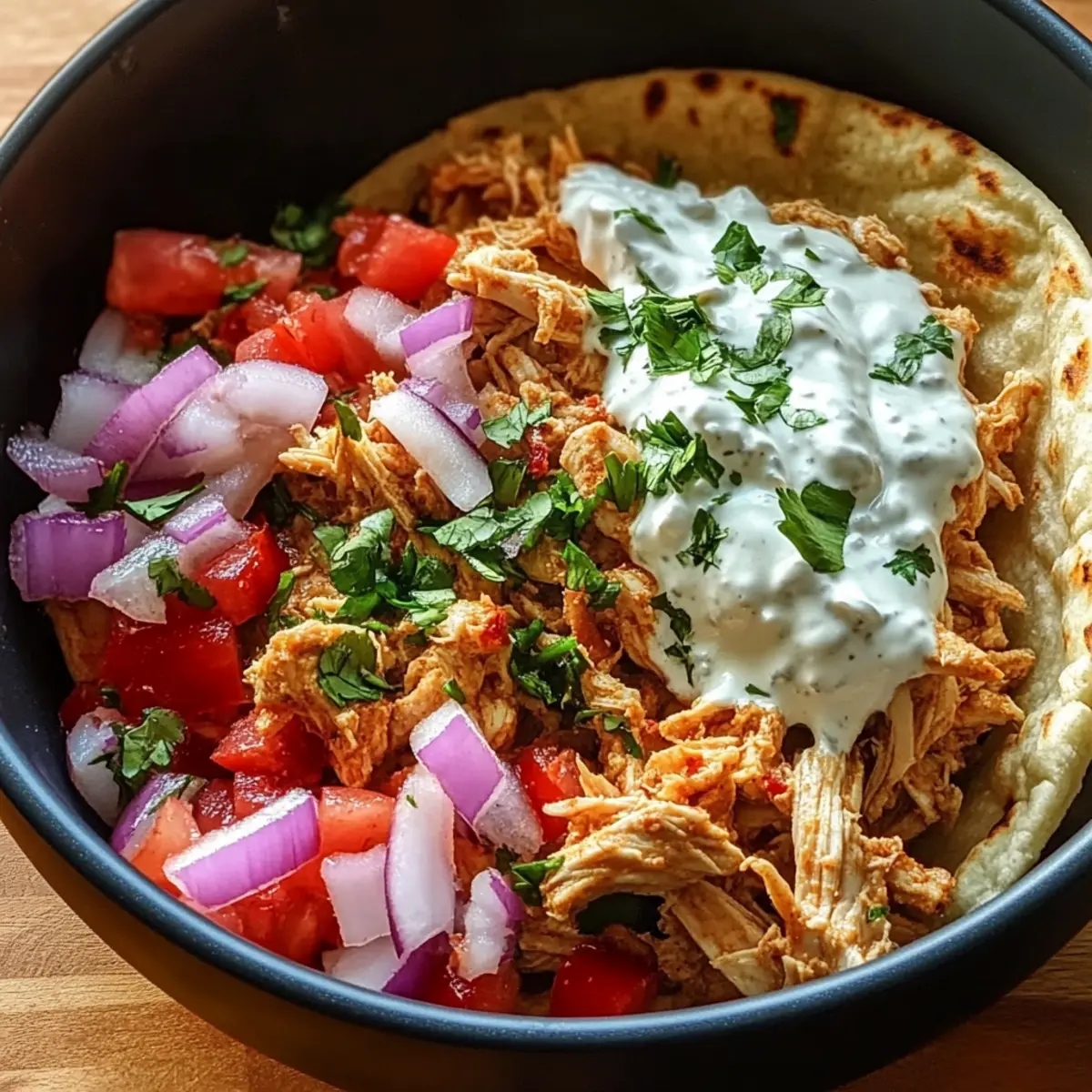 Slow Cooker Chicken Shawarma