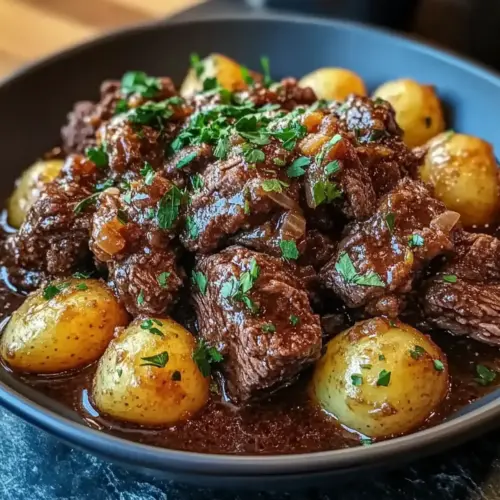 Garlic Butter Beef with Potatoes