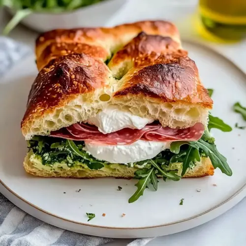 Classic Italian Focaccia Sandwich