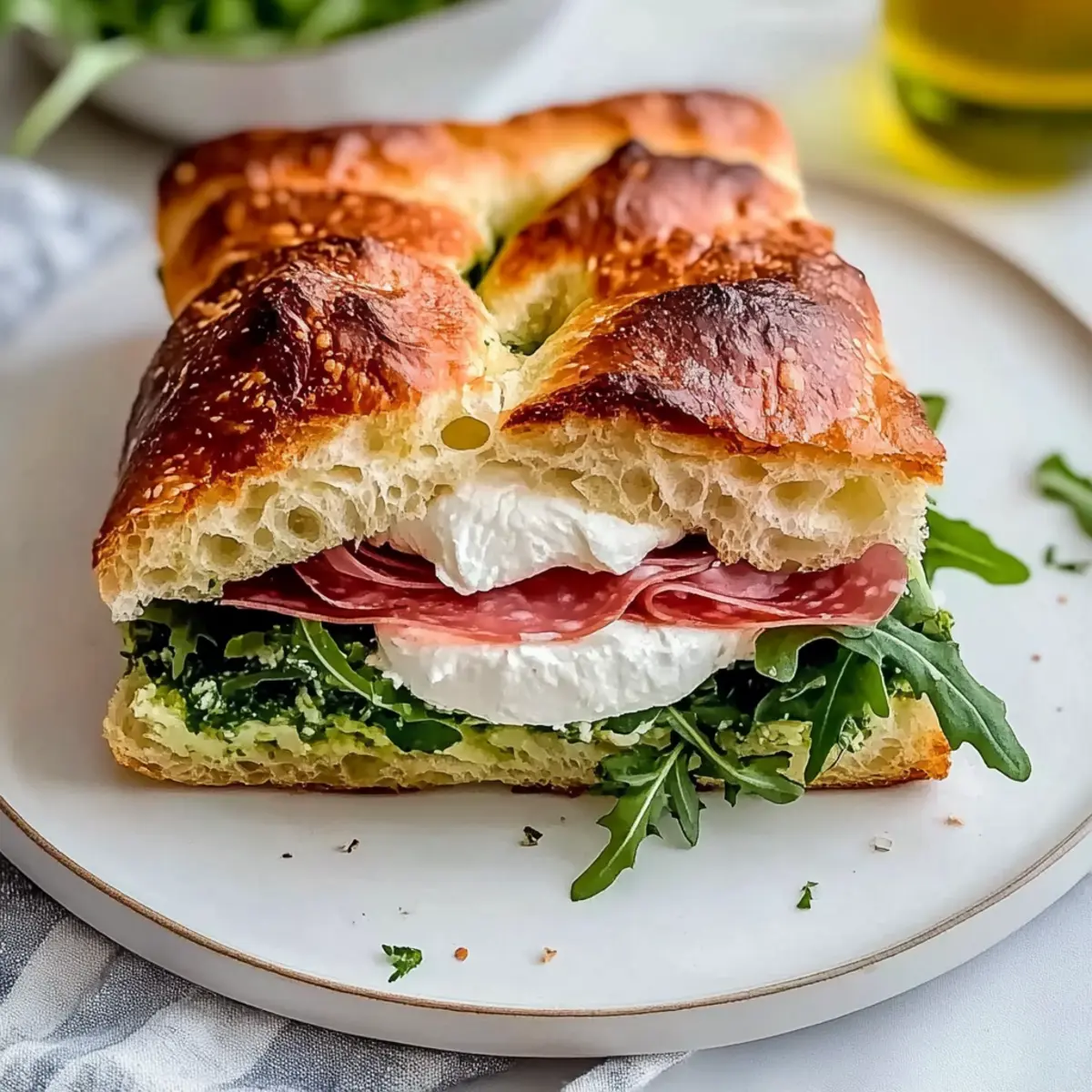 Classic Italian Focaccia Sandwich