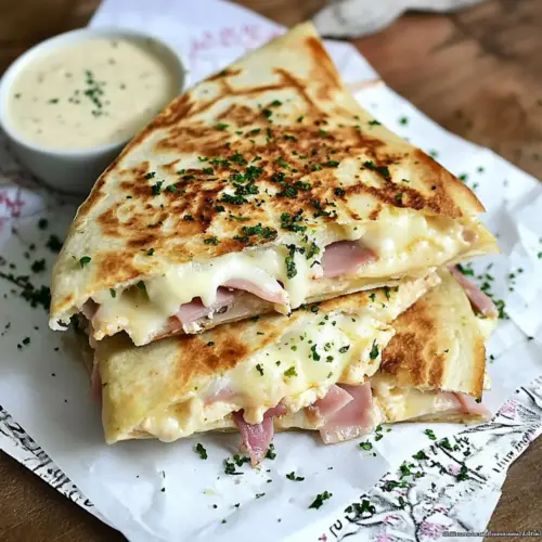 Chicken Cordon Bleu Quesadillas