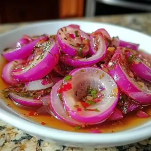 Hot Honey Pickled Red Onions