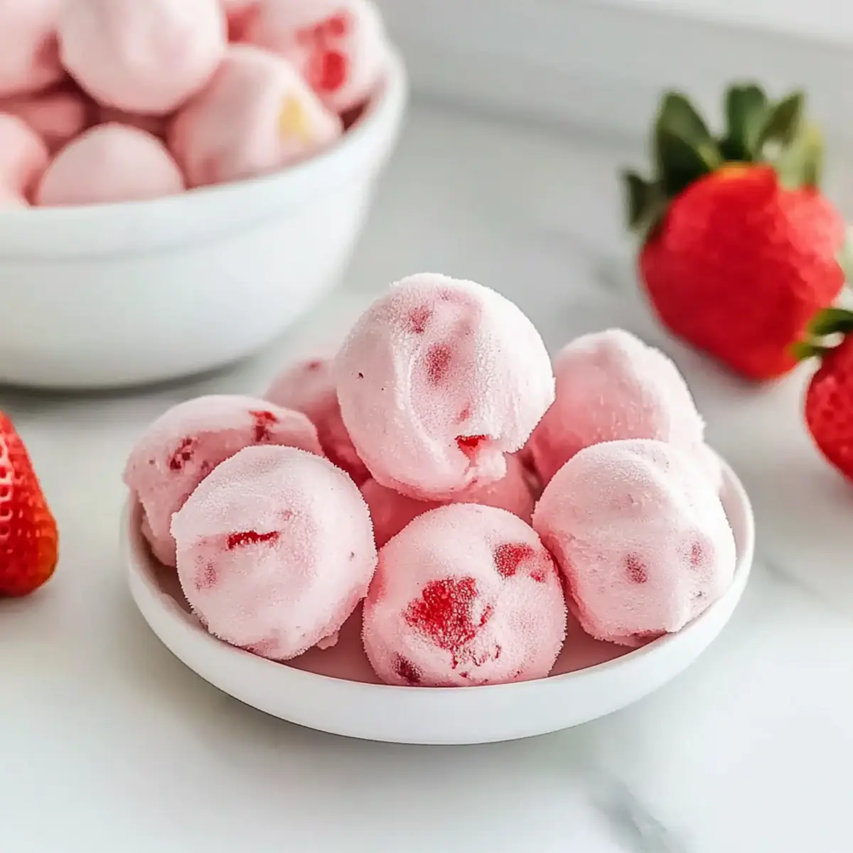 Easy Strawberry Yogurt Bites