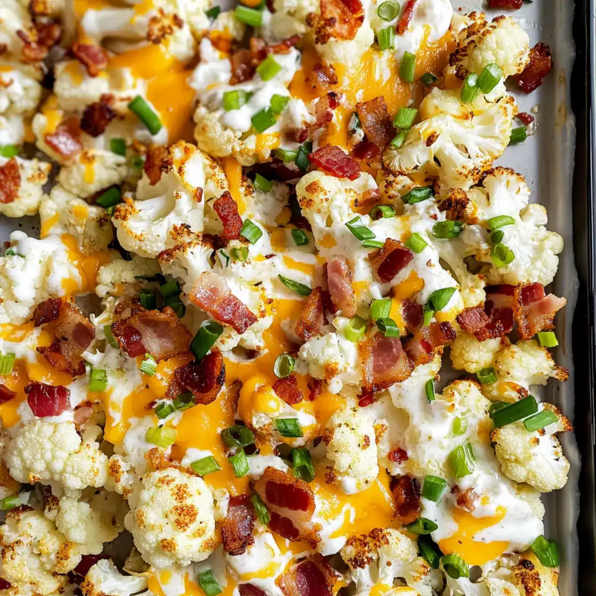 Loaded Roasted Cauliflower Recipe