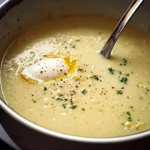Traditional Country French Style Garlic Soup