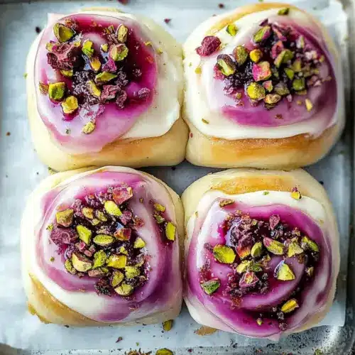 Raspberry and Rose Cheesecake Buns
